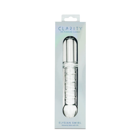 Elysian Swirl Handblown Borosilicate Glass 5.6 Inch Spiral Textured Dildo > Glass > Dildos