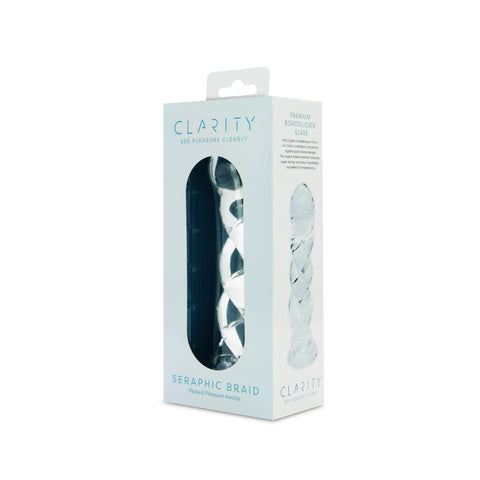 Seraphic Braid 5.7 Inch Borosilicate Glass Dildo Handblown Spiral Design Dildo > Glass > Dildos