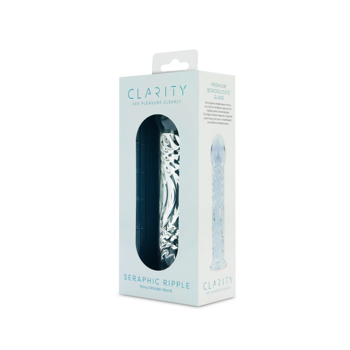 Seraphic Ripple Handblown Borosilicate Glass Dildo – Textured 6.2 Inch Insertable Length > Glass > Dildos