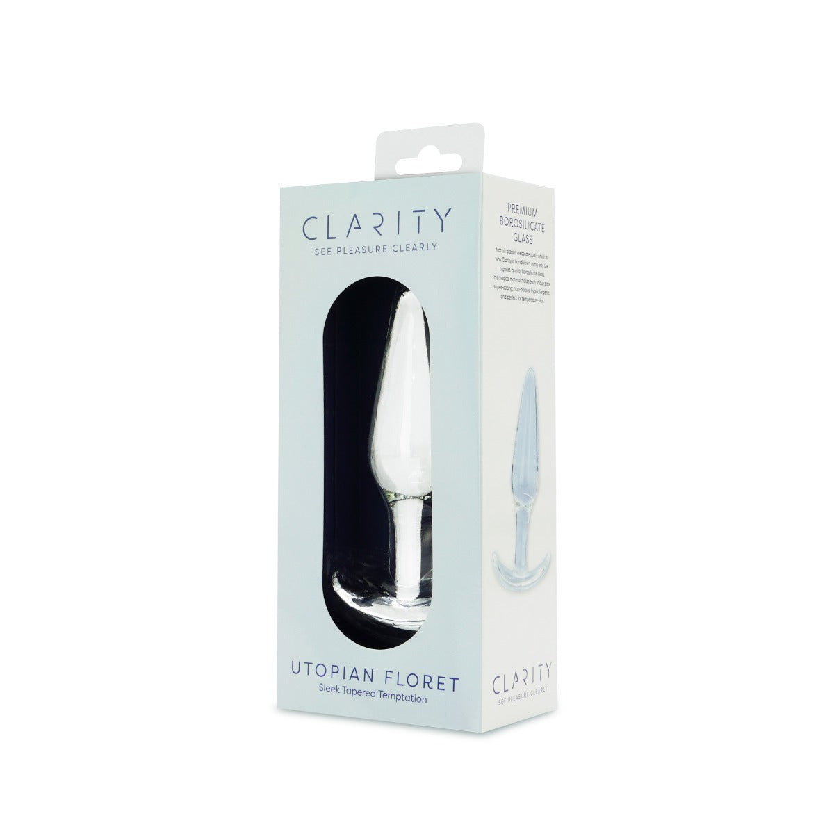 Utopian Floret Handcrafted Borosilicate Glass Butt Plug 4.3 Inch Insertable Length > Glass > Toys