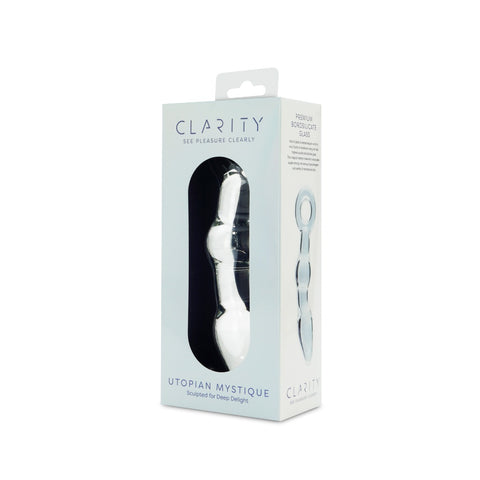 Utopian Mystique 5.2 Inch Ribbed Borosilicate Glass Anal Dildo > Glass > Dildos