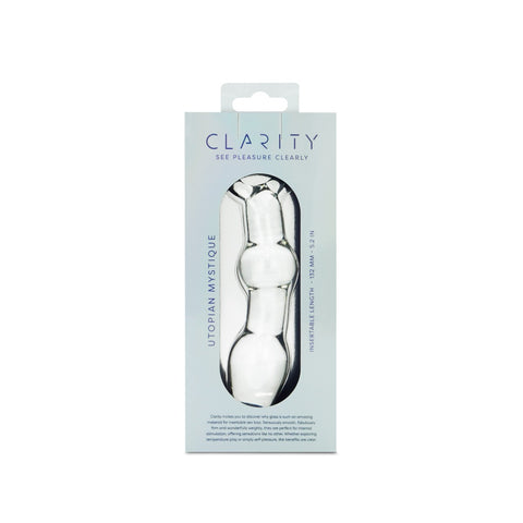 Utopian Mystique 5.2 Inch Ribbed Borosilicate Glass Anal Dildo > Glass > Dildos