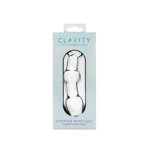Utopian Mystique 5.2 Inch Ribbed Borosilicate Glass Anal Dildo > Glass > Dildos