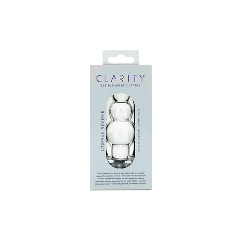 Utopian Reverie Handcrafted Borosilicate Glass Anal Beads 3.6 Inch Anal Toy > Glass > Dildos