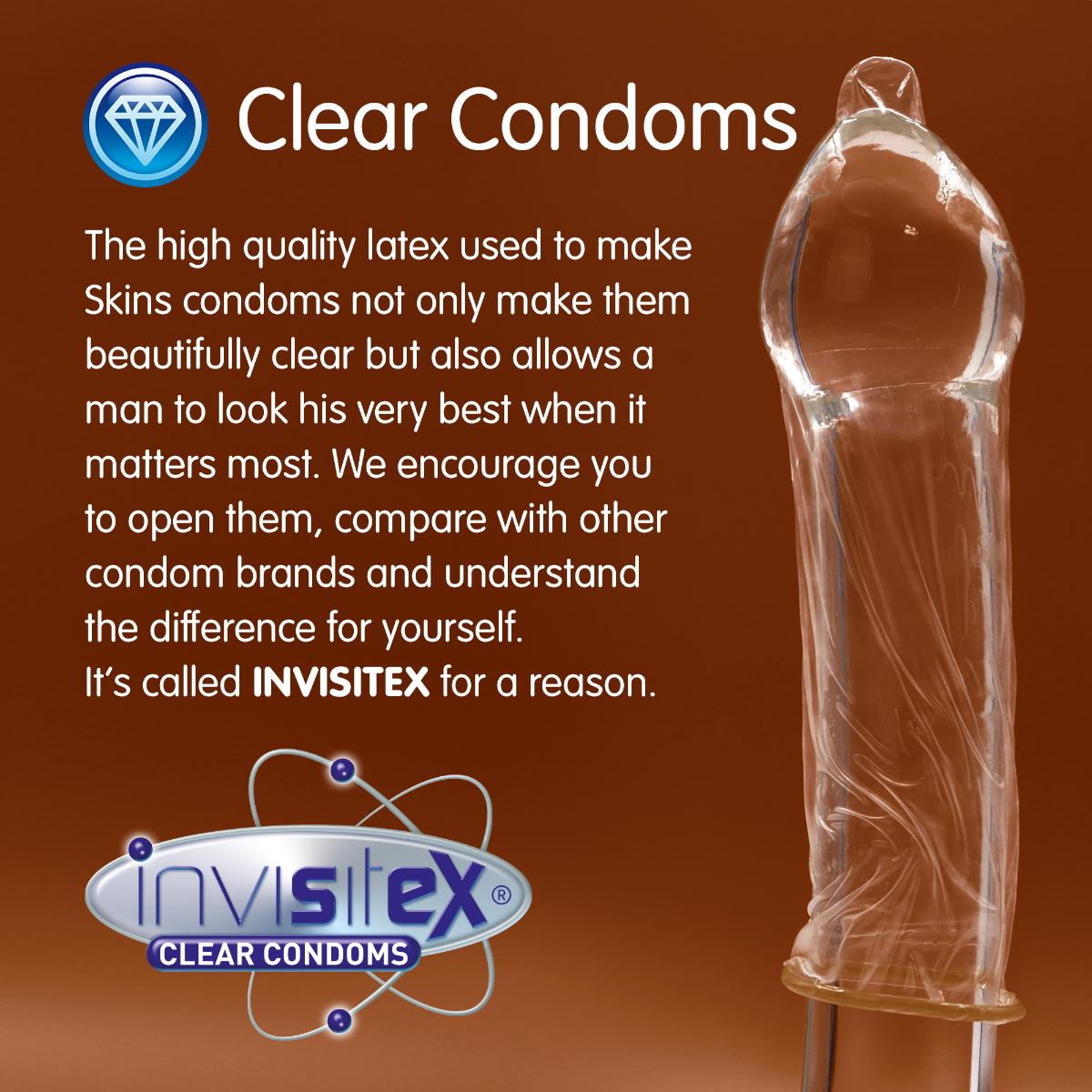 Skins Chocolate Flavoured Lubricated Condoms Pack 500 > Essentials > Condoms