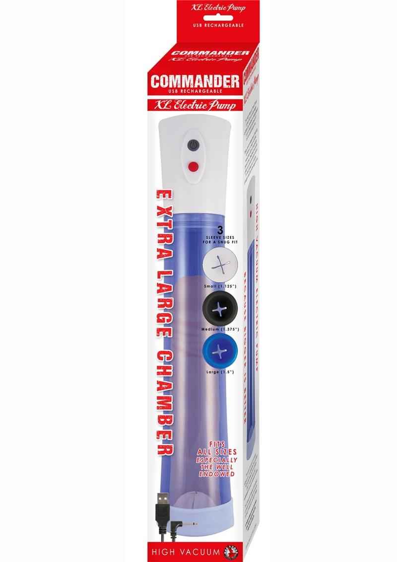 Commander XL USB Rechargeable Electric Penis Pump – High Vacuum 10 Inch Tube > Pumps > Penis Pumps Electric