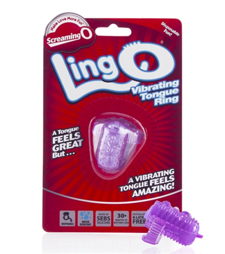 Screaming O LingO Tongue Vibrator Purple STIMULATORS