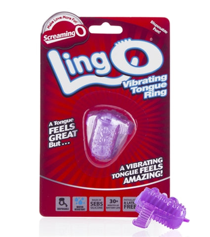 Screaming O LingO Tongue Vibrator Purple STIMULATORS