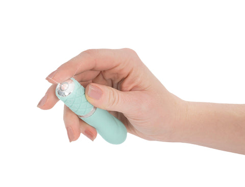 Pillow Talk Flirty Teal Vibrator for Playful Exploration