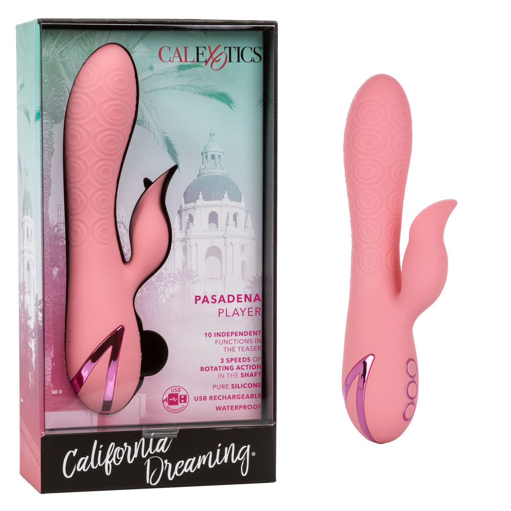 Pasadena Player Rechargeable Silicone Clit Vibrator > Vibrators > Ladies > Rabbit