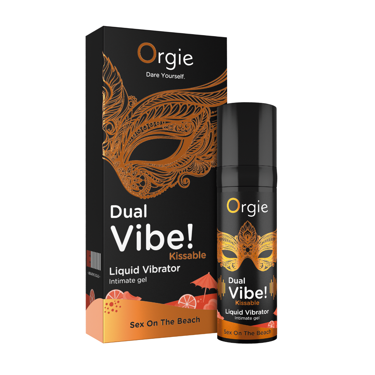 Orgie Dual Vibe Sex On The Beach – Kissable Liquid Flavour 15ml > Lube > Flavoured