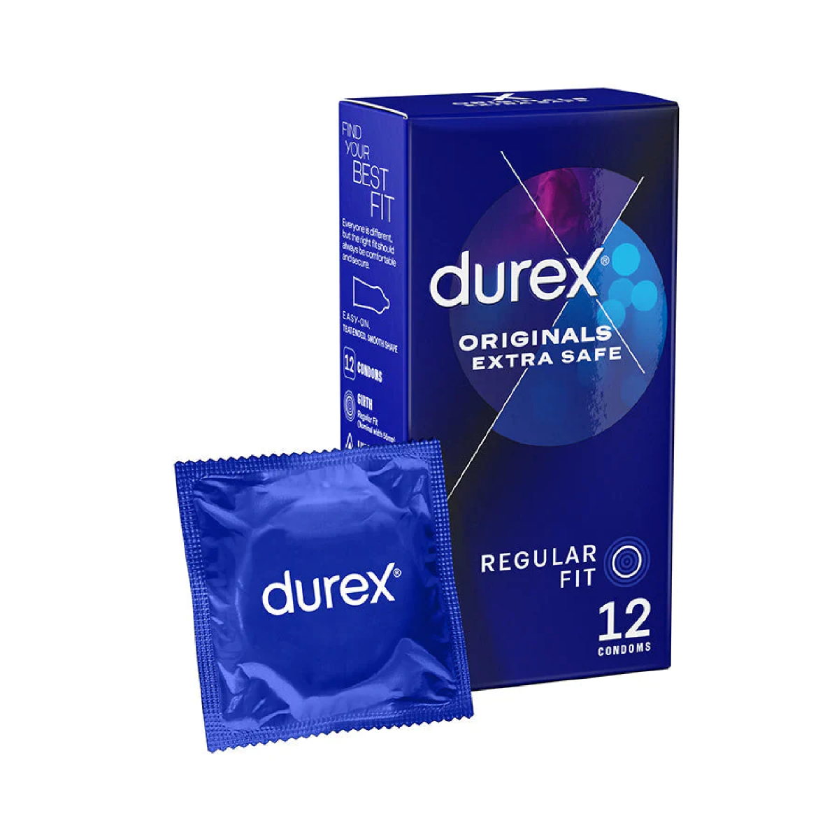Durex Extra Safe - Slightly Thicker Condoms 12 Pack Default Title > Essentials > Condoms