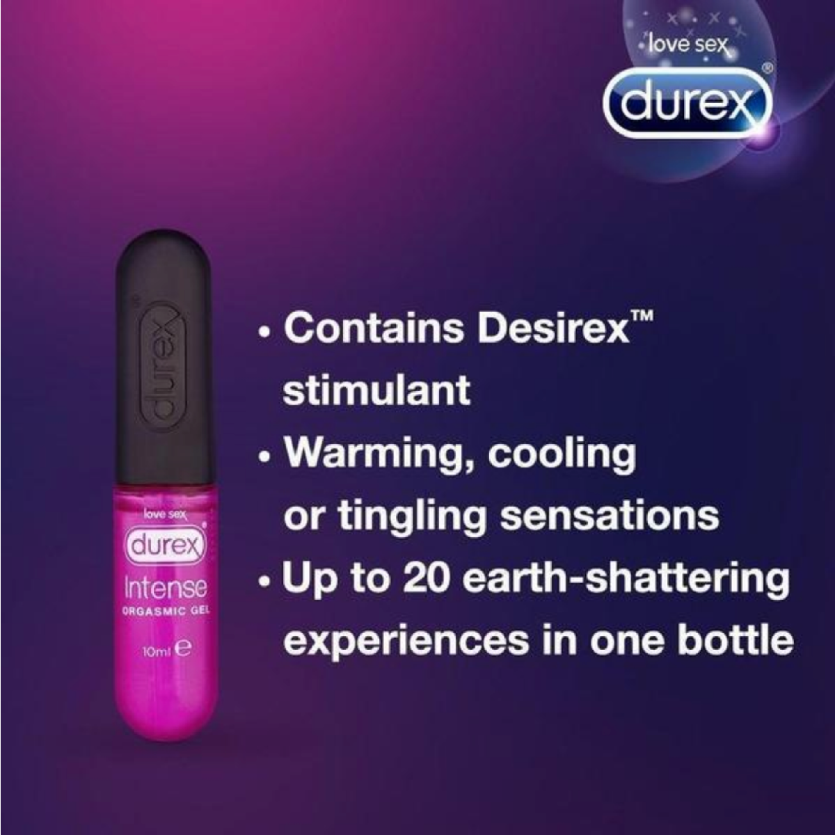 Durex Intense Orgasmic Gel 10ml – Clitoral Stimulating Gel > Lube > Speciality