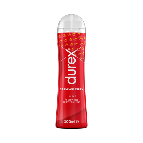 Durex Strawberry Lube – Sugar-Free Compatible Lubricant 100ml Default Title > Lube > Flavoured