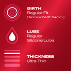 Durex Thin Feel – Thin Latex Condoms with Teat-End Design 12 Pack Default Title > Essentials > Condoms