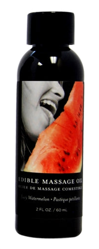 Edible Massage Oil Juicy Watermelon Flavored 59ml Bottle Main image