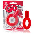 Screaming O Go Vibe Ring – Rechargeable Vibrating Stretch Cock Ring Red > Cock Ring > Vibrating