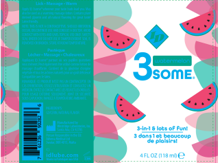 ID 3some Watermelon 3 In 1 Lubricant 118ml Default Title Flavoured Lube