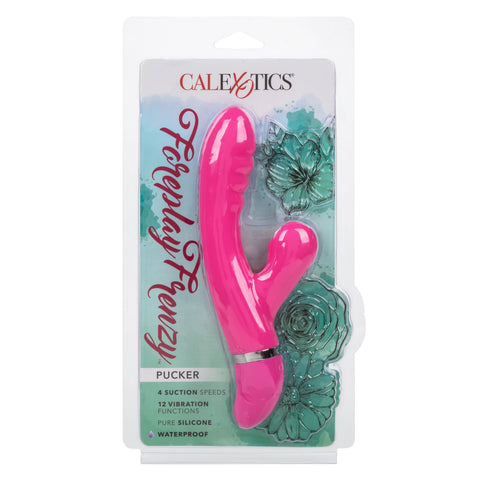 Foreplay Frenzy Pucker – Dual Motor Rabbit Vibrator with Suction > Vibrators > Ladies > Rabbit