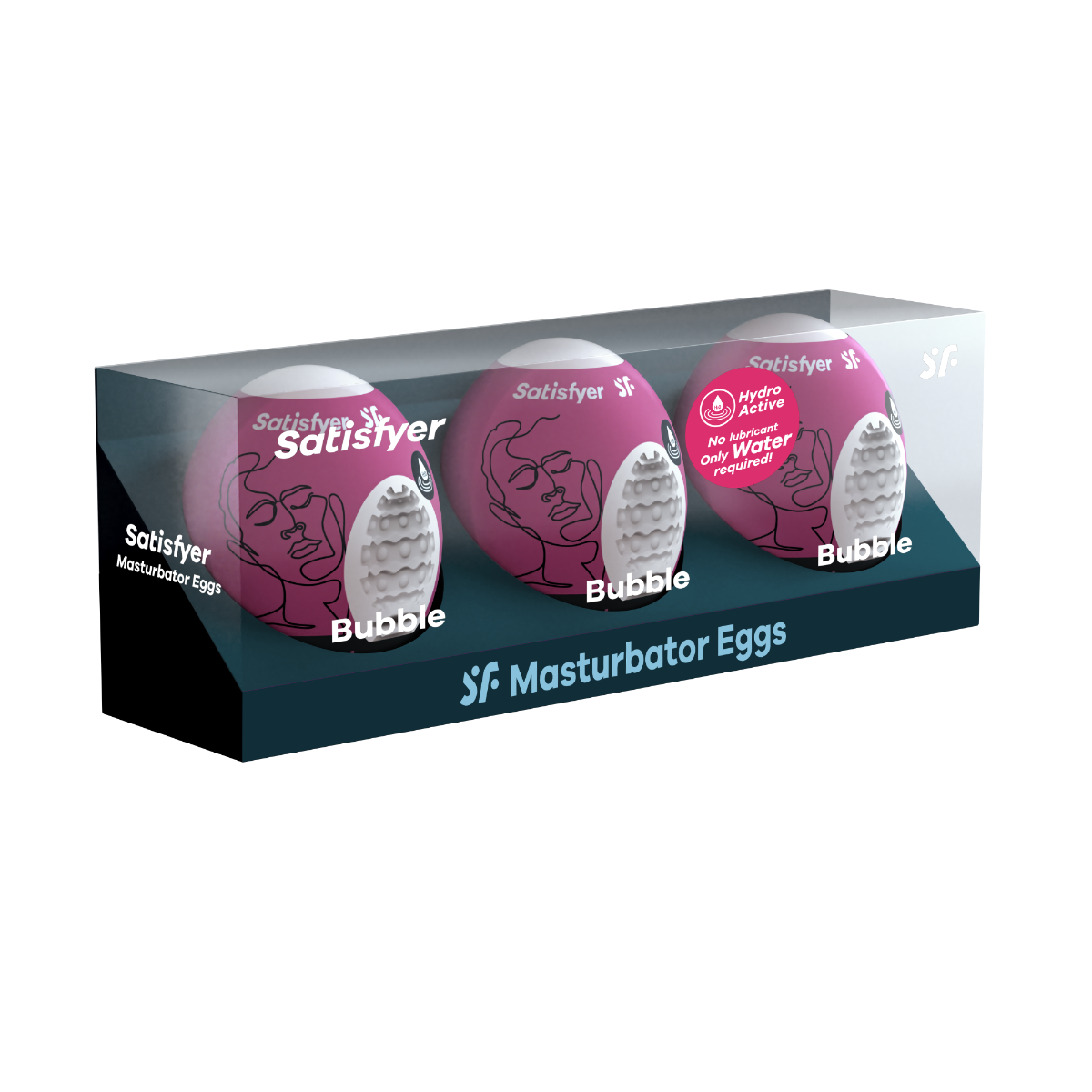 Satisfyer Bubble Masturbator Eggs Set of 3 – Disposable Stretchy Male Masturbators Default Title > Sex Toys For Men > Masturbators Cup Main image