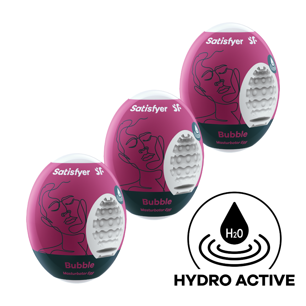 Satisfyer Bubble Masturbator Eggs Set of 3 – Disposable Stretchy Male Masturbators > Sex Toys For Men > Masturbators Cup