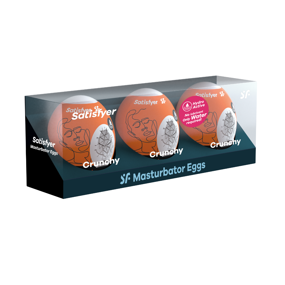Satisfyer Crunchy Set of 3 – Disposable Stretchy Masturbator Eggs Default Title > Sex Toys For Men > Masturbators Cup