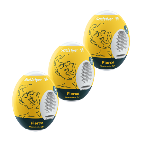 Satisfyer Fierce Masturbator Egg Set of 3 – Disposable Lightweight Penis Stimulation Eggs > Sex Toys For Men > Masturbators Cup