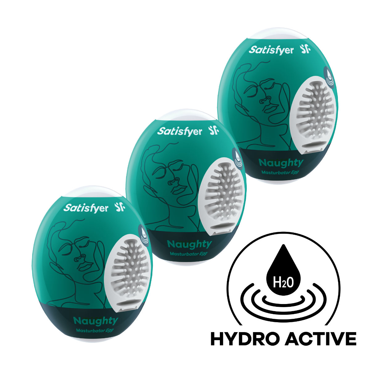 Satisfyer Naughty Egg Set – Disposable Stretchy Masturbator Eggs 3-Pack > Sex Toys For Men > Masturbators Cup