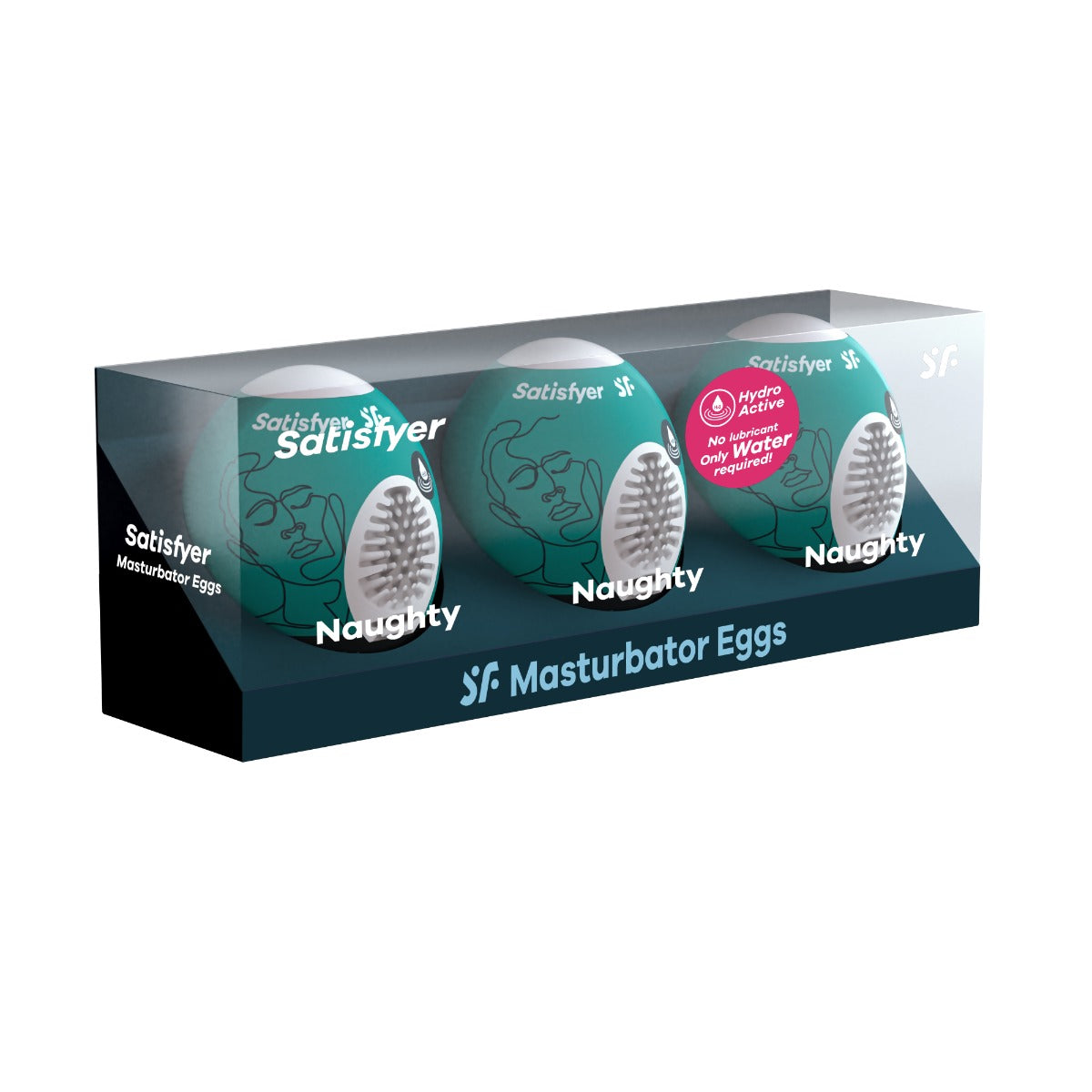 Satisfyer Naughty Egg Set – Disposable Stretchy Masturbator Eggs 3-Pack Default Title > Sex Toys For Men > Masturbators Cup Main image