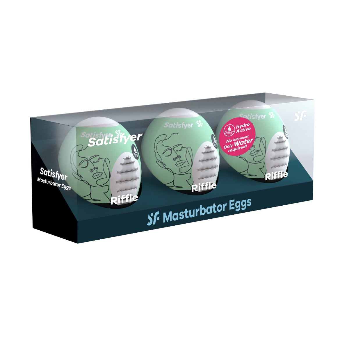 Satisfyer Riffle Egg Set – Disposable Stretchy Masturbator Eggs 3-Pack Default Title > Sex Toys For Men > Masturbators Cup