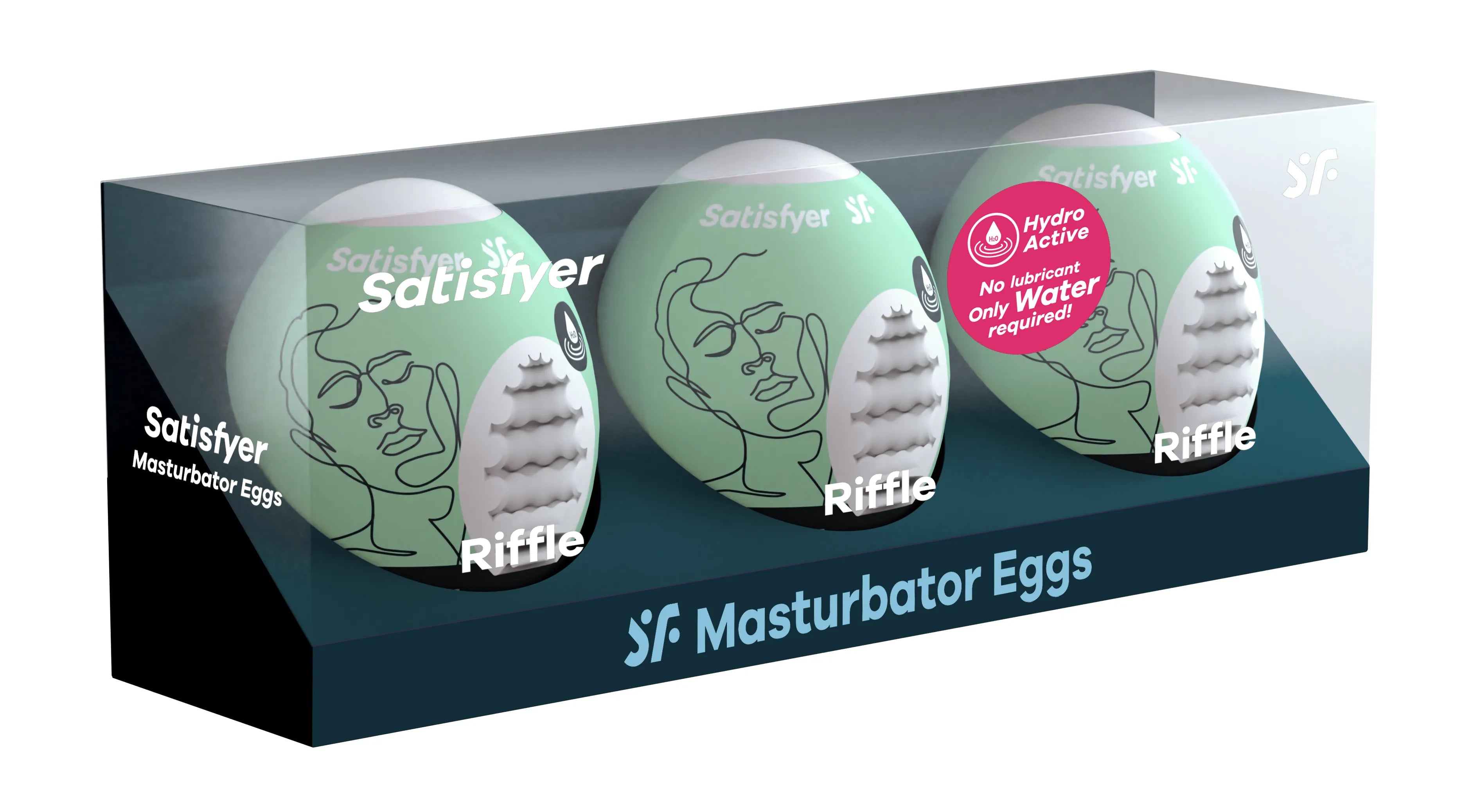 Satisfyer Riffle Egg Set – Disposable Stretchy Masturbator Eggs 3-Pack > Sex Toys For Men > Masturbators Cup
