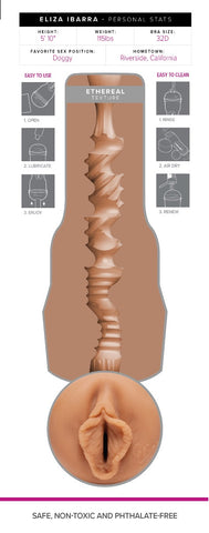 Fleshlight Girls Eliza Ibarra Ethereal – Detailed Texture Sleeve Masturbator > Sex Toys For Men > Masturbators > Pornstar
