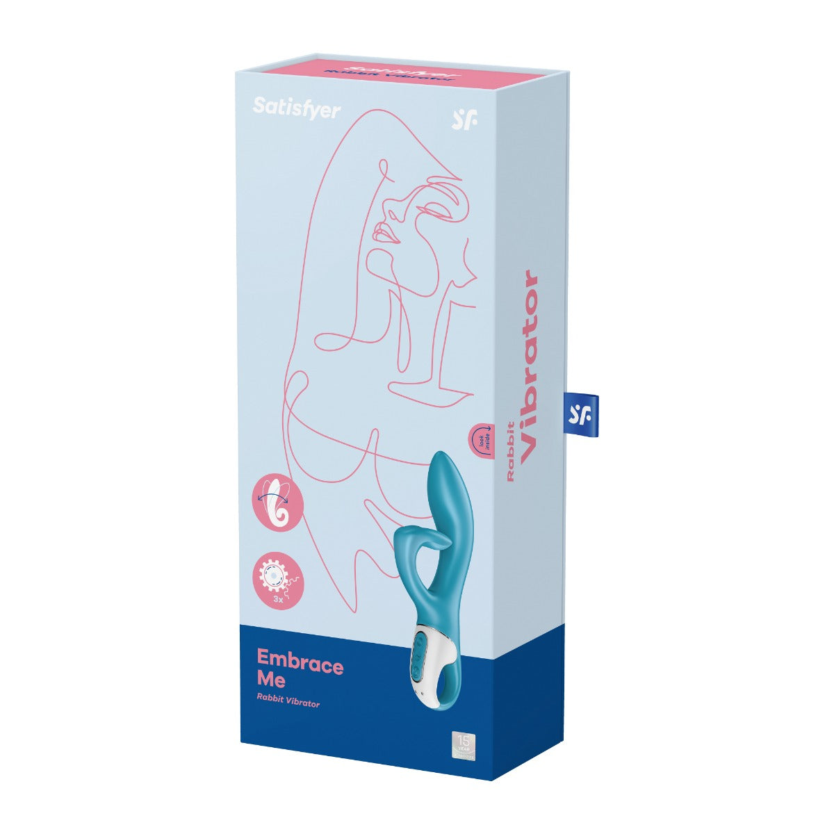 Satisfyer Embrace Me 21cm Rabbit Vibrator Dual Motor | Silicone Waterproof > Vibrators > Ladies > Rabbit