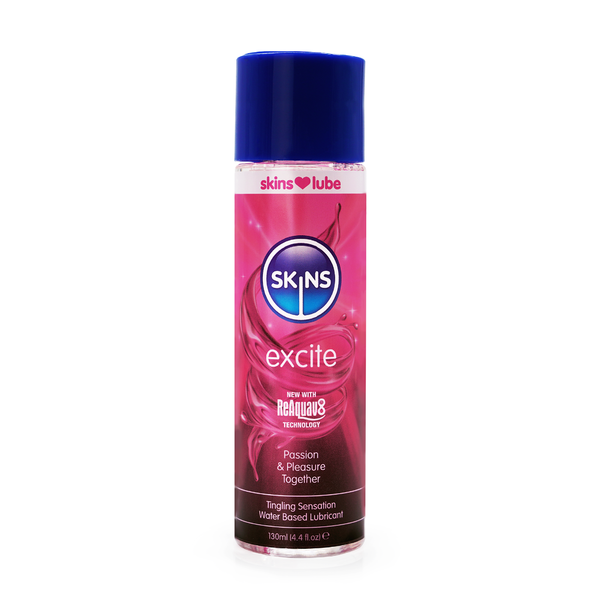 Skins Excite Tingling Water-Based Lubricant 4.4oz Personal Lubricant > Lube > Water Based Main image