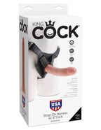 King Cock Strap-On Harness with Realistic Dildo – 6 to 9 Inch > Dildos > Strap On Harnesses