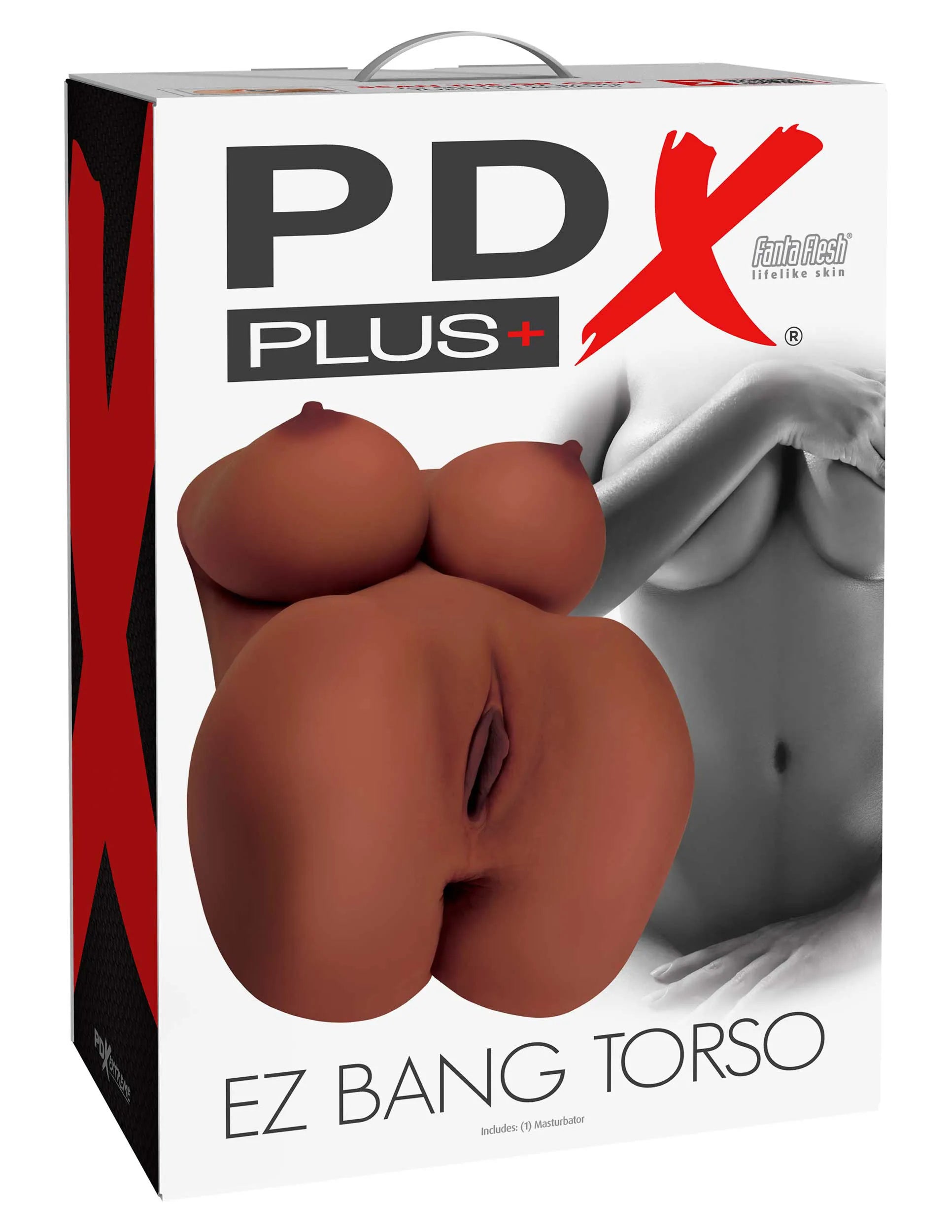 PDX Plus EZ Bang Torso – Compact Realistic Fanta Flesh Torso Sex Doll Brown > Sex Toys > Sex Dolls > Premium