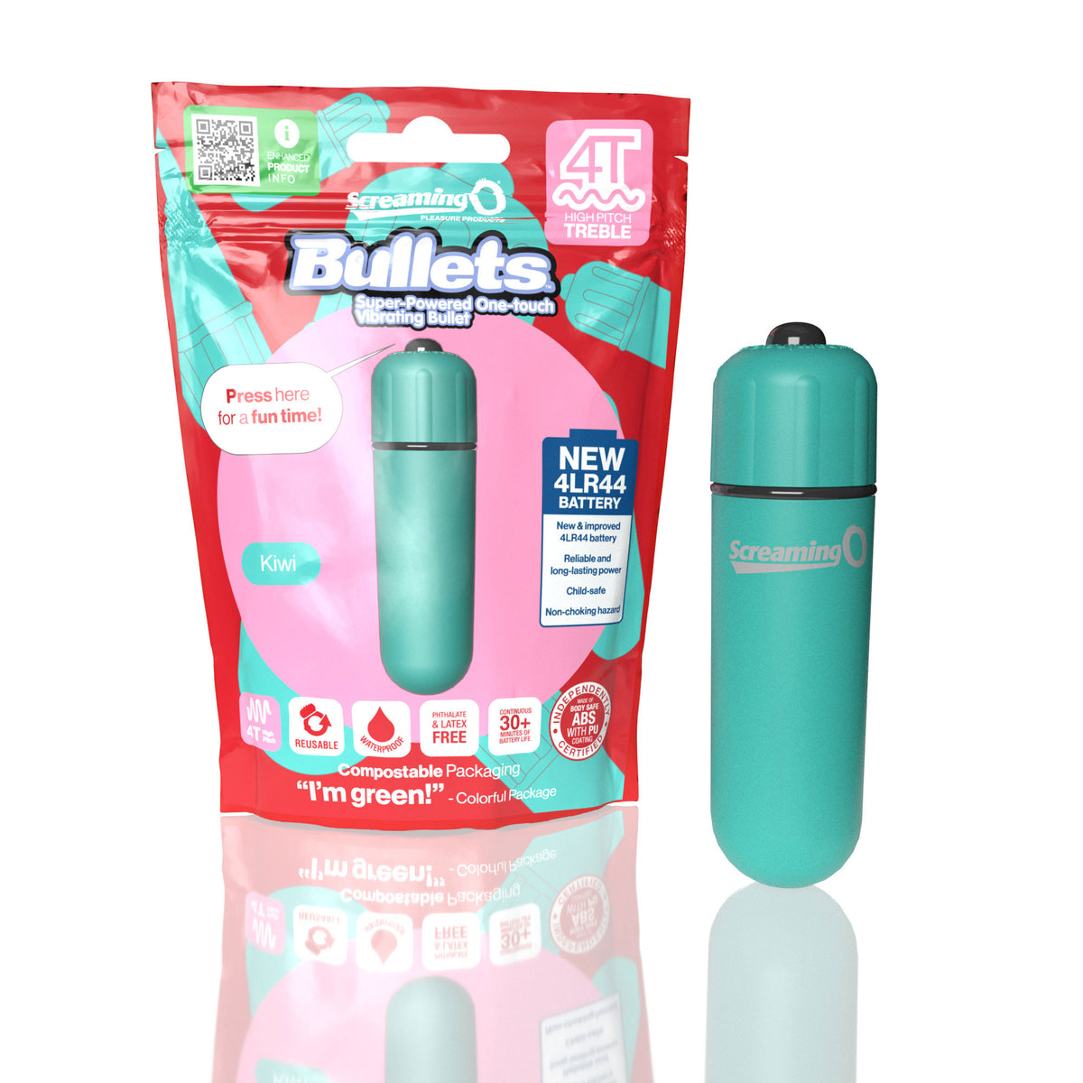 Screaming O Bullets 4T High Pitch Treble – Waterproof Vibrating Bullet with 4T Motor > Vibrators > Mini Vibrators