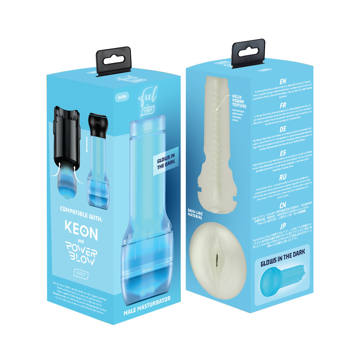 Kiiroo Feel Stroker Glow in the Dark Silicone Stroker > Sex Toys For Men > Masturbators > Vibrating