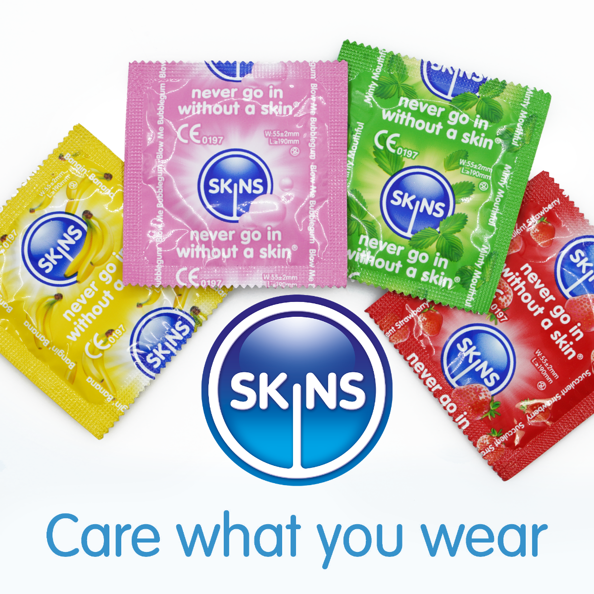 Skins Flavoured Condoms Assorted – Extra Lubricated Condoms - Bulk 500 Pack Secondary image
