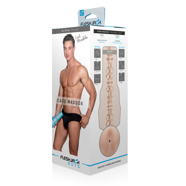 Fleshjack Boys Cade Maddox Alpha – Multi-Chambered Texture Male Masturbator Sleeve > Sex Toys For Men > Masturbators > Pornstar