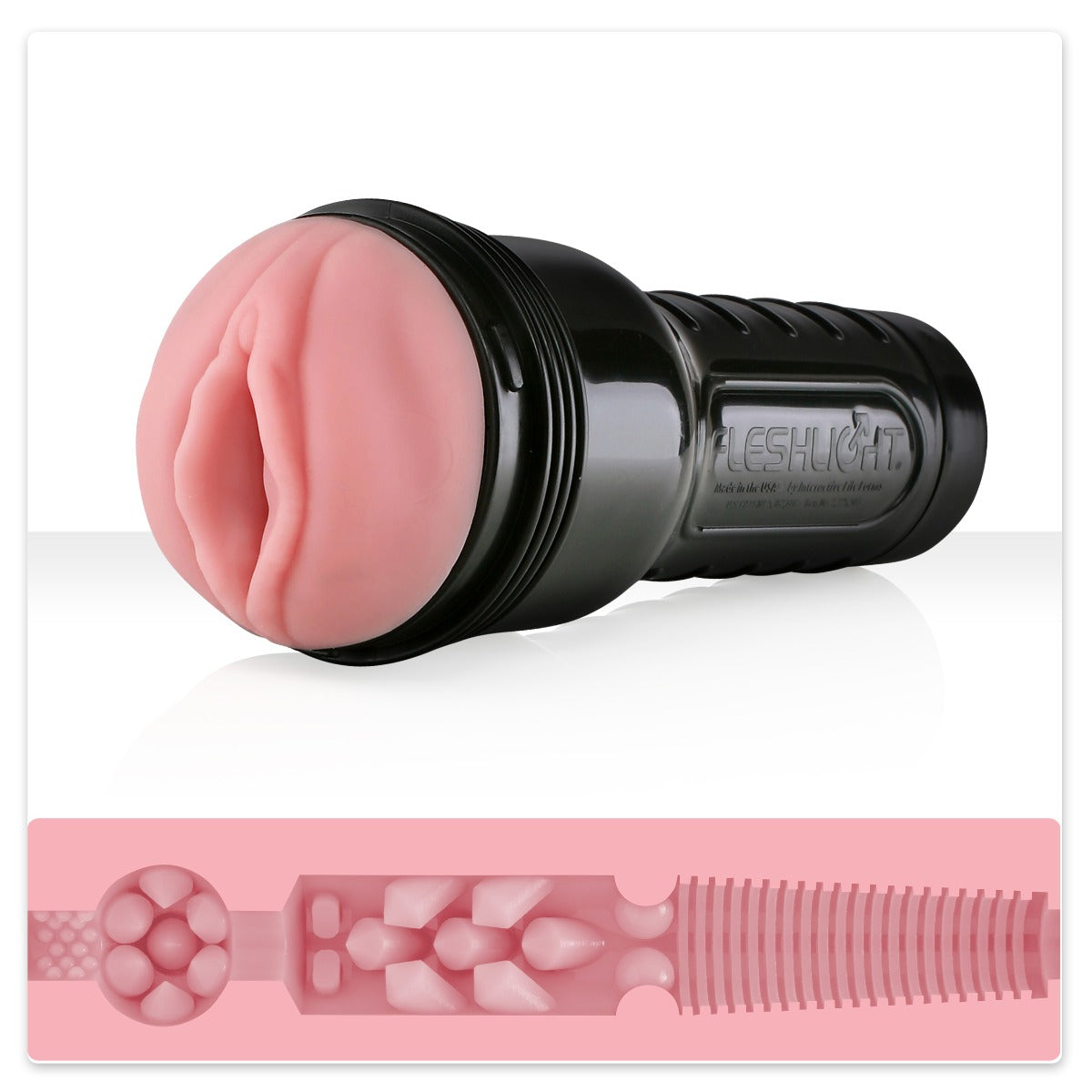 Fleshlight Pink Lady Destroya – Textured Masturbator Sleeve Default Title > Sex Toys For Men > Masturbators > Manual