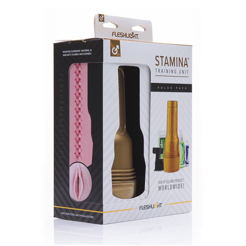 Fleshlight Stamina Training Unit Value Pack – Comprehensive Masturbator Kit > Sex Toys For Men > Masturbators > Manual