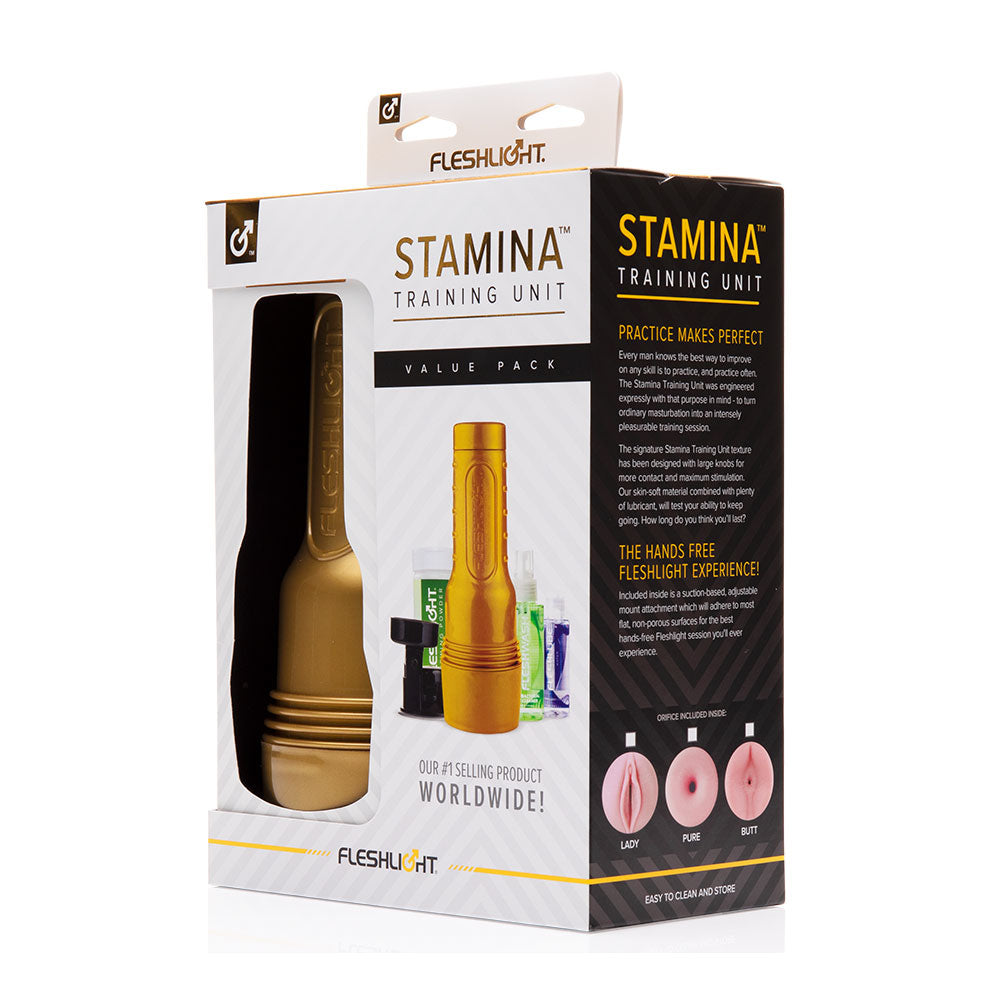 Fleshlight Stamina Training Unit Value Pack – Comprehensive Masturbator Kit > Sex Toys For Men > Masturbators > Manual