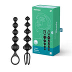 Satisfyer Love Beads Silicone Set of 2 with Ball and Pyramid Shapes – Pleasure Beads > Anal Range > Anal Beads