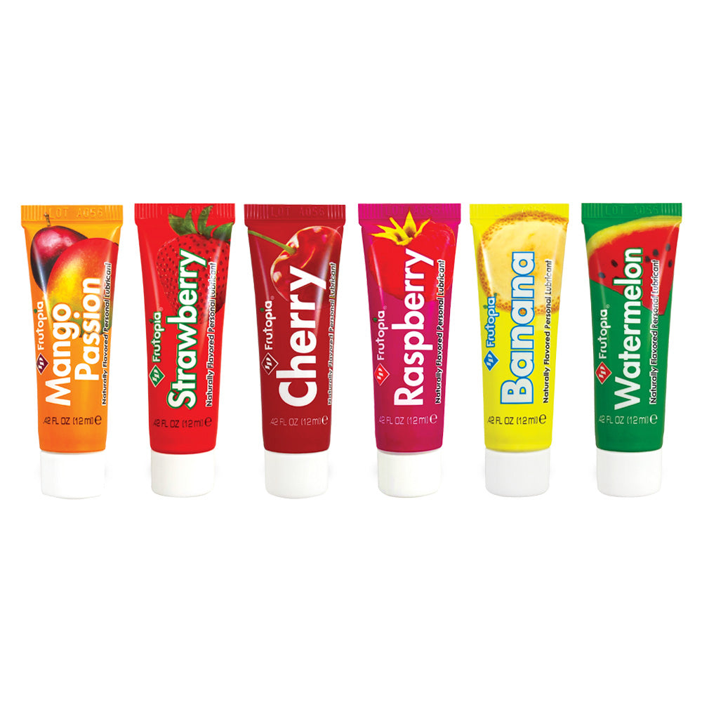ID Frutopia Assorted 5 Tube Sampler Pack 12ml Water-Based Personal Lubricant Set > Lube > Flavoured