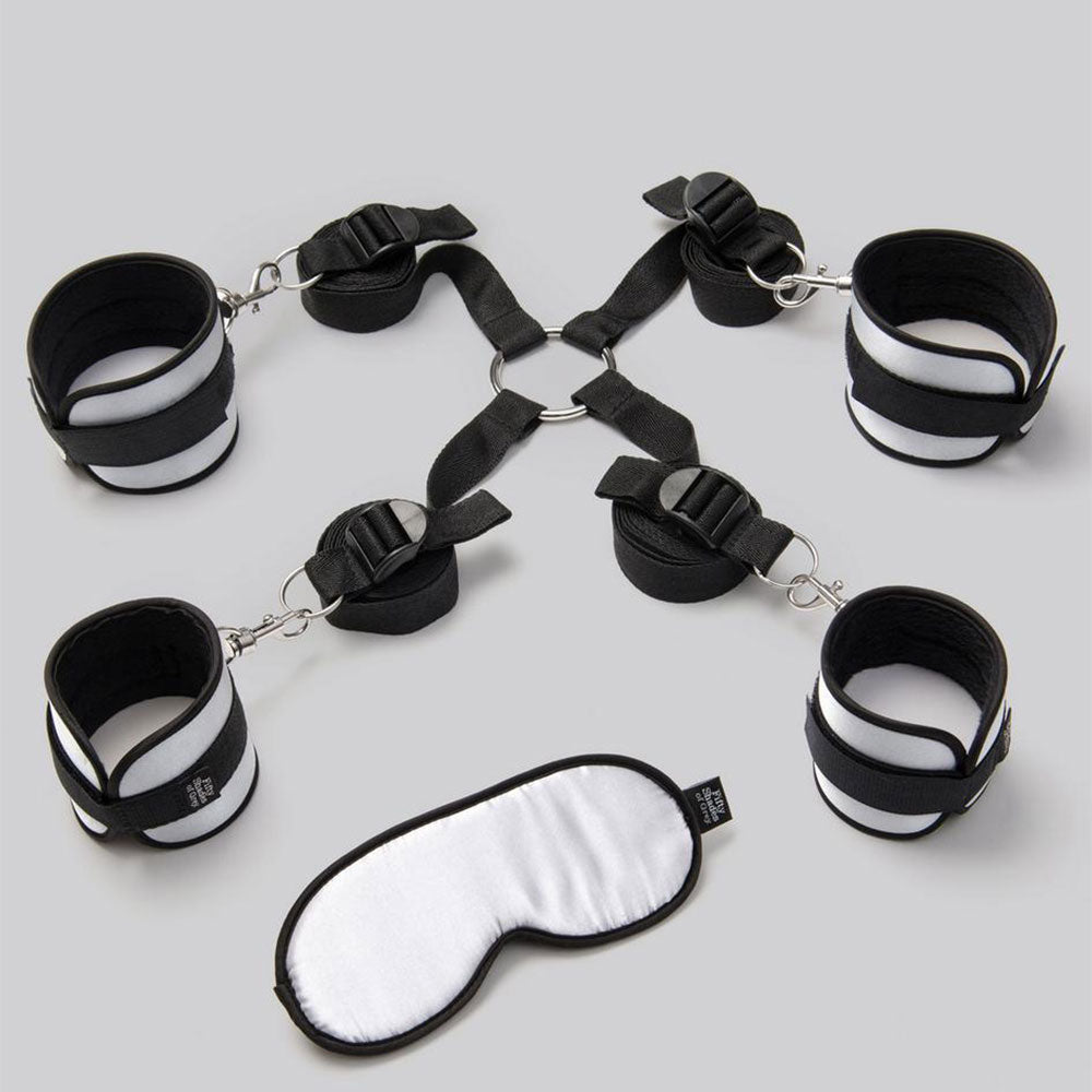 Fifty Shades of Grey Hard Limits Bed Restraint Kit with Blindfold Bondage Kit > Bondage Gear > Bed Restraints