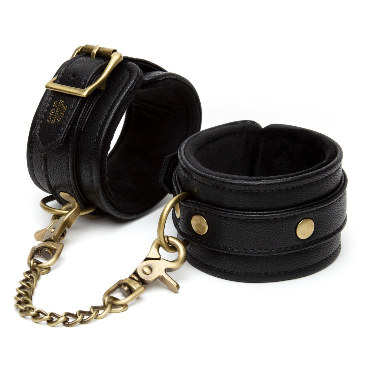 Fifty Shades of Grey Bound to You Ankle Cuffs – Faux Leather with Soft Furry Lining Ankle Cuffs > Bondage Gear > Restraints