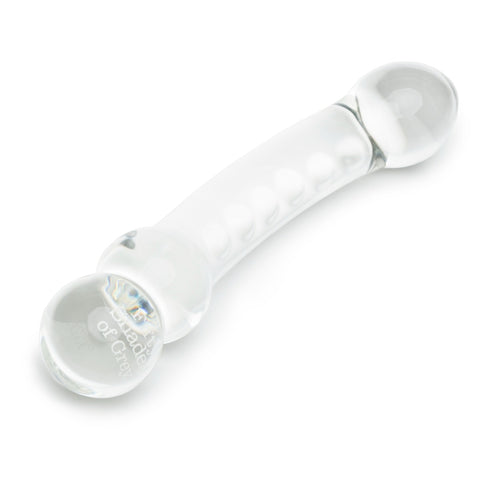 Fifty Shades of Grey Drive Me Crazy Glass Massage Wand – Textured Shaft Massage Wand > Glass > Dildos