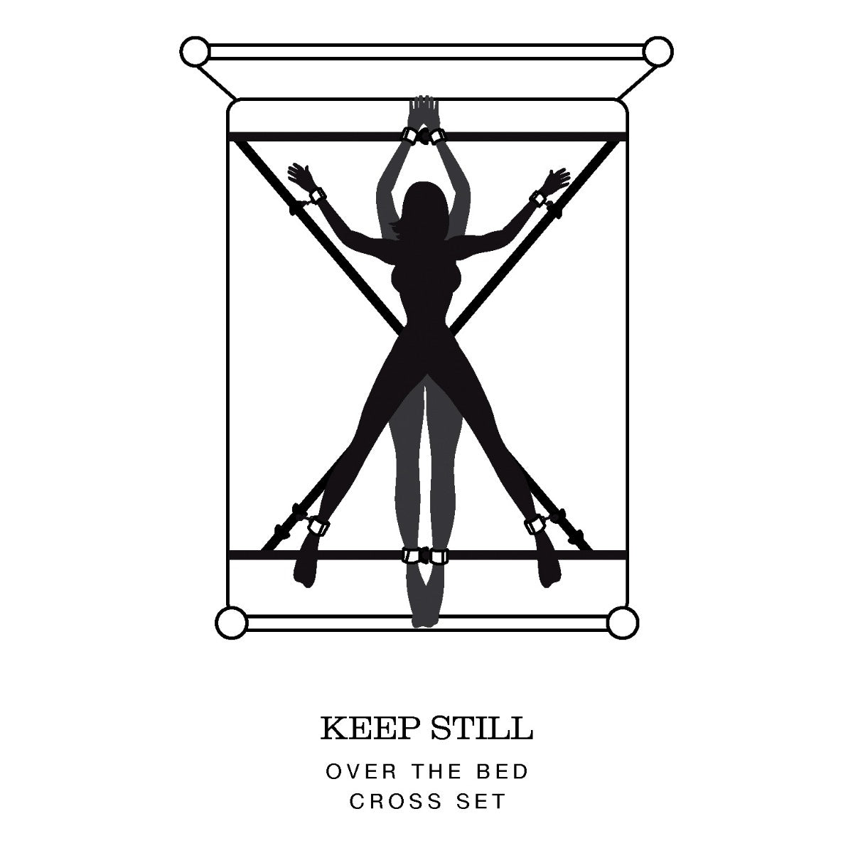 Fifty Shades of Grey Keep Still Over the Bed Cross Restraint Bondage Restraint > Bondage Gear > Bed Restraints