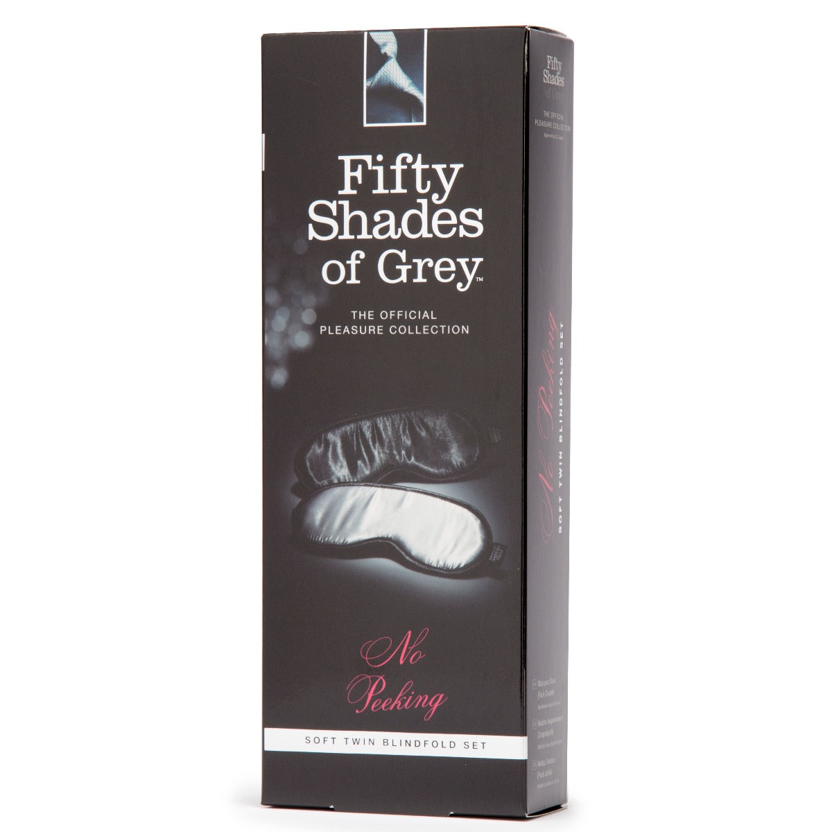 Fifty Shades of Grey No Peeking Soft Twin Blindfold Set – Satin Blindfolds > Bondage Gear > Blindfolds